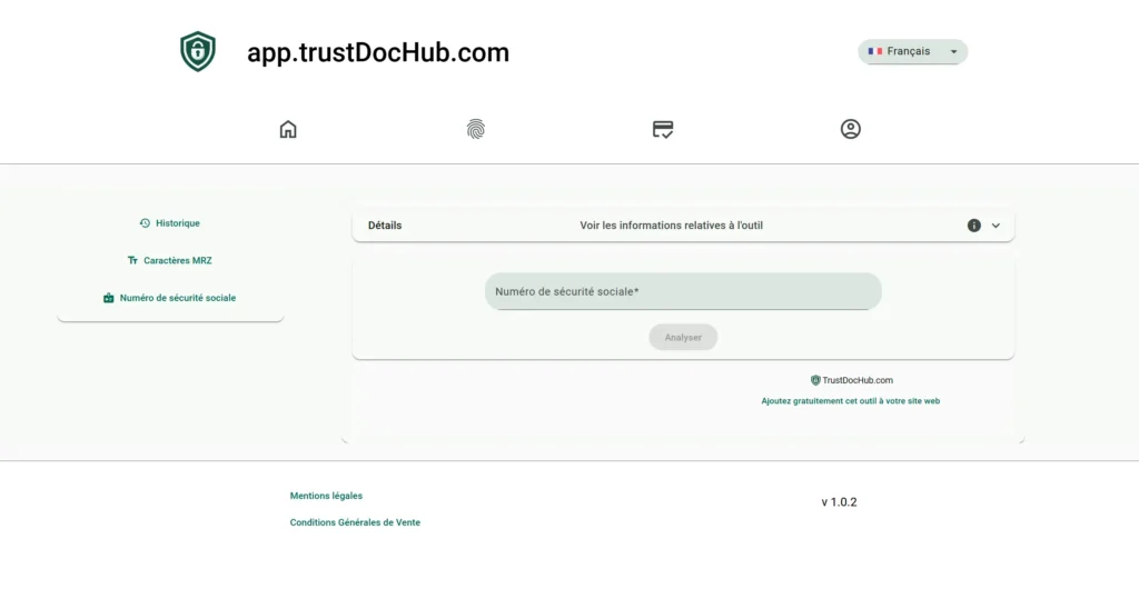 API identité outil vérification numéro sécurité sociale trustdochub.com API identité outil vérification numéro sécurité sociale trustdochub.com